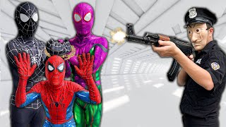 TEAM SPIDER-MAN IN REAL LIFE || Bad Guys Attack SPIDER-MAN's HOUSE ( Nerf War Movie )