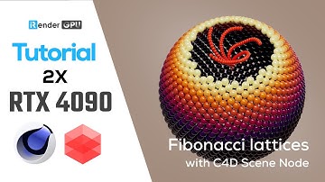 Fibonacci Lattices with Scene Node (Cinema 4D) | iRender Cloud Rendering