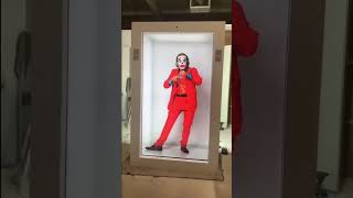 Mind-Blowing Transformation: Human Turns into Hologram Using LCD Transparent Screen!