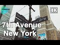 【4K】🇺🇸🗽Walking around 7th Avenue in New York City🎧, New York, United States