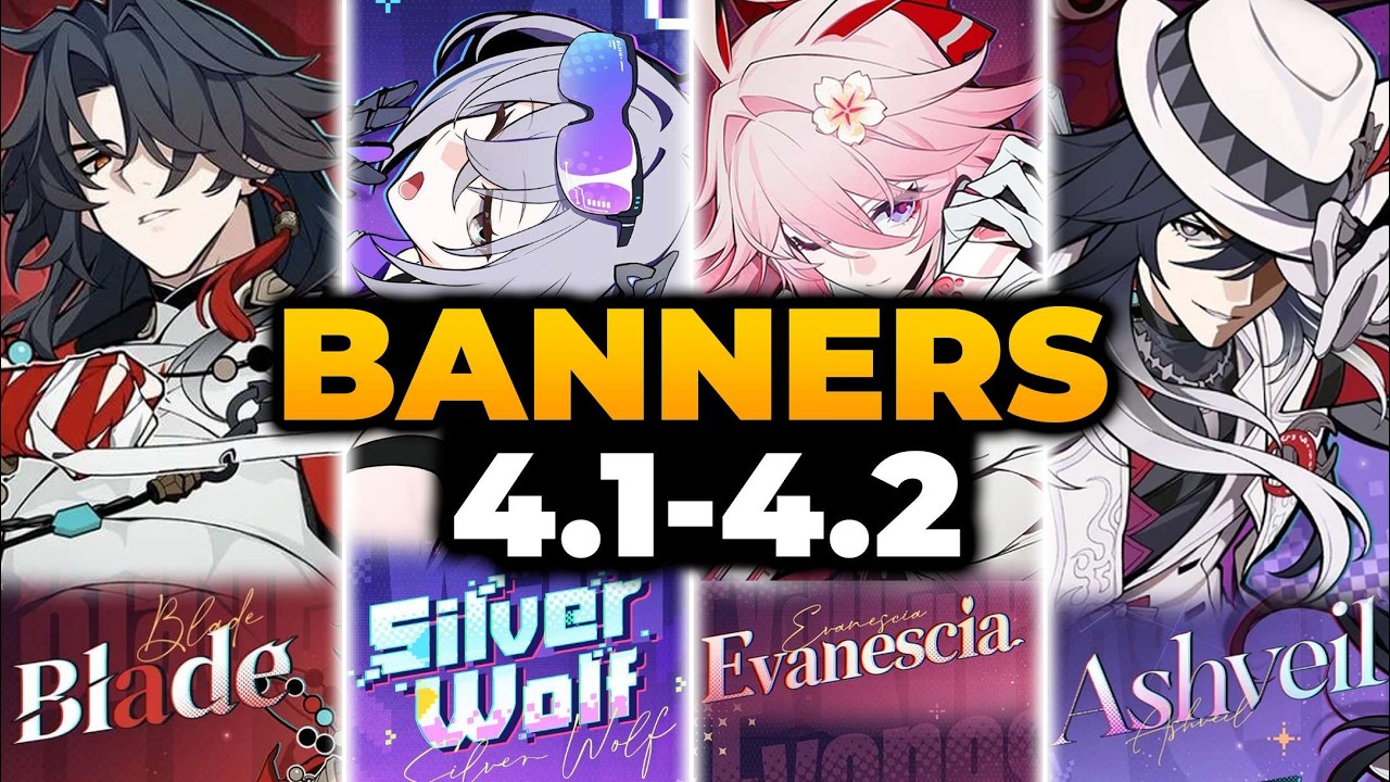Изменения в дорожной карте всех баннеров HSR 4.1 - 4.2 | Баннер Honkai Star Rail, Баннеры HSR, Ба...