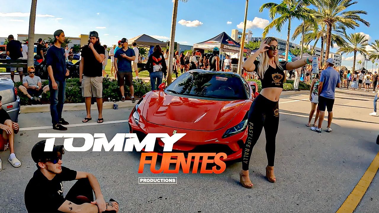 SUPERCAR CRUISE!! Exotics At Dania Pointe Supercar Meetup, Luxury