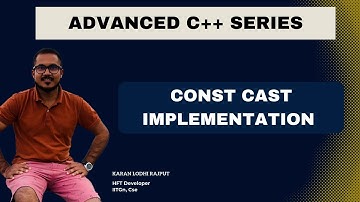 const_cast implementation using c++ || remove constness of a pointer/reference using const_cast