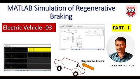 Electric Vehicle 3: MATLAB Simulation of Regenerative Braking By Dr Rajin M. Linus (Part-I)