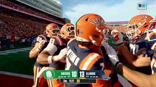 Michael Clayton Finds Christian Abney for the TD vs. Oregon | Illinois Football