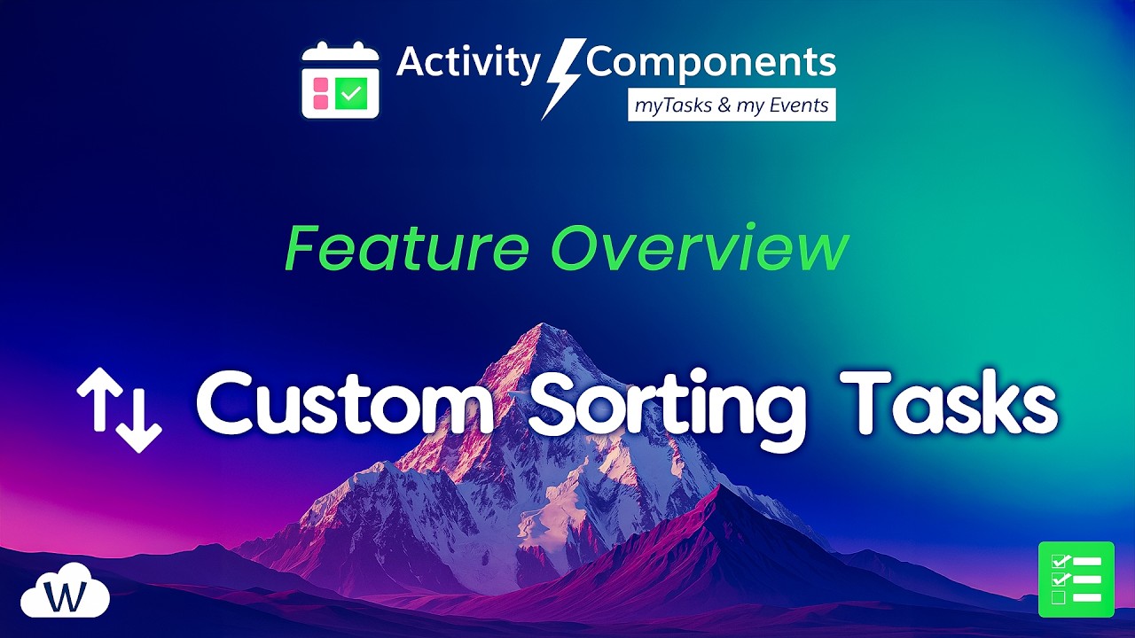 Task Sorting Functionality Custom Sorting for Tasks – Task Component Feature Overview - YouTube