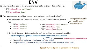 #27 Dockerfile ENV Instruction | NEED TO KNOW THIS FOR SOLID FUNDAMENTALS | #BIG NO TO PAID TUTORIAL