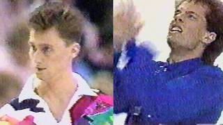 1990 Worlds Men's OP (CBC) - Halifax | Viktor Petrenko Leads Kurt Browning + Final Figures