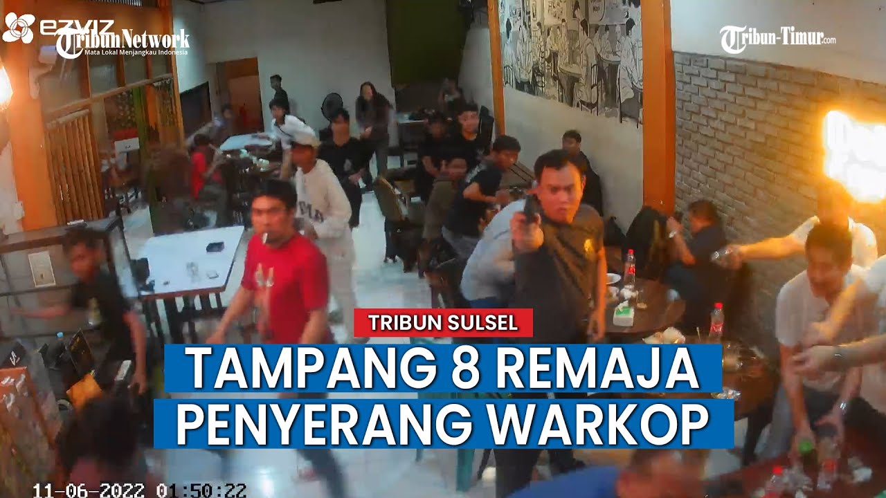 Viral! Kawanan Remaja Bawa Busur Serang Warkop Berisi Polisi, Satu Pelaku Sembunyi Dalam Got