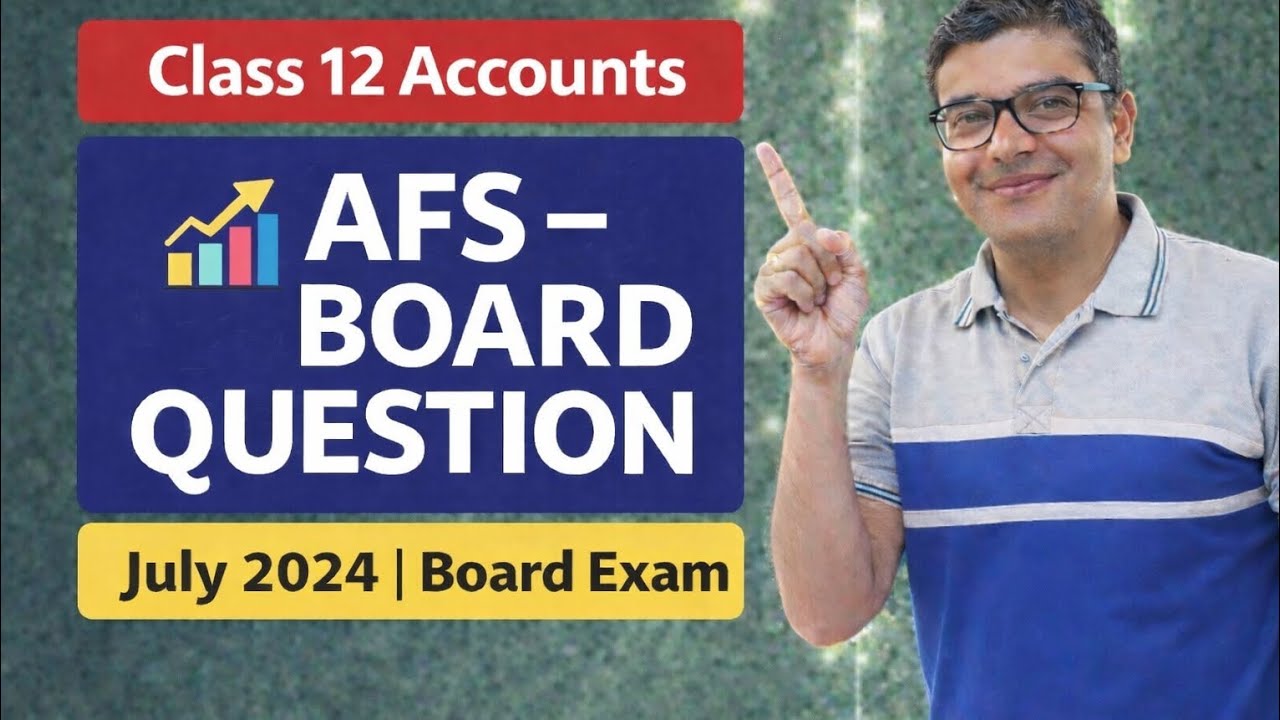 Analysis of Financial Statements | Board Question | Class 12 | July 2024