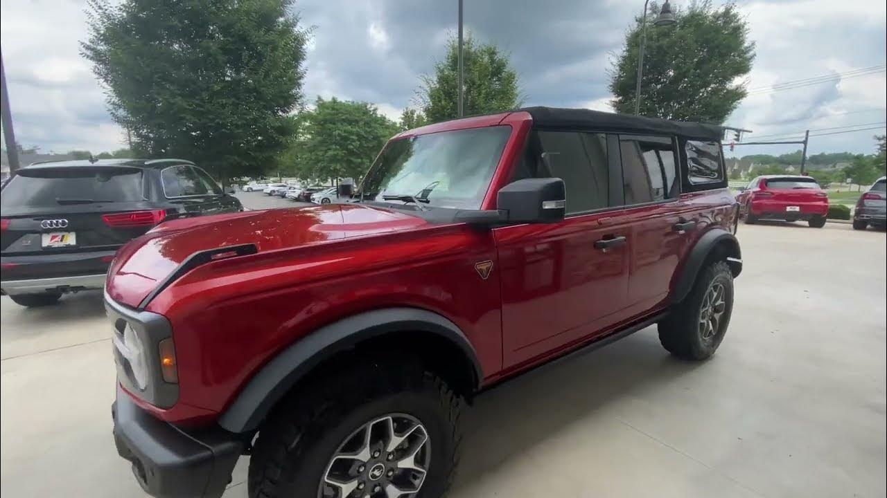 2022 Ford Bronco Badlands in Hot Pepper Red Metallic// SOLD!! - YouTube