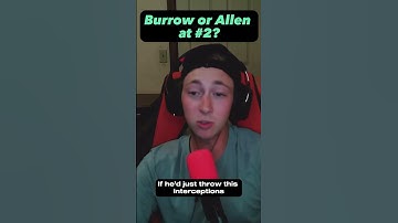 Burrow or Allen at #2? #joeburrow #podcast #nfl #joshallen #bills #billsmafia