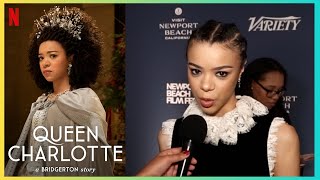 MEET THE YOUNG QUEEN CHARLOTTE INDIA AMARTEIFIO BRIDGERTON STORY CONTINUES