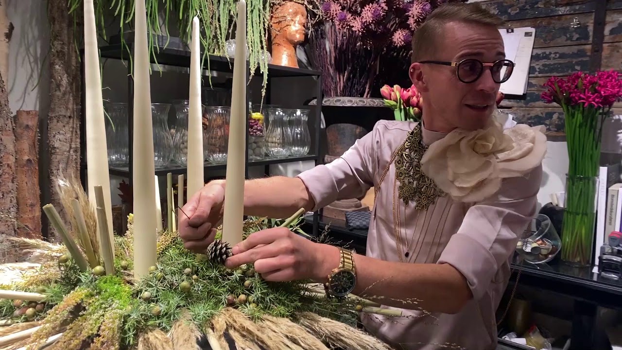 Lær at lave en naturlig adventskrans med Jonas Jensen