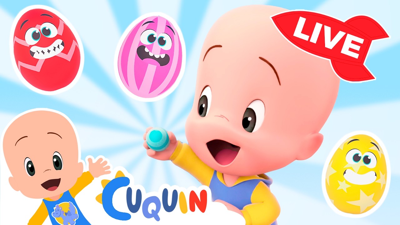 🔴 LIVE 🔴 Learn colors, numbers and shapes with Cuquín | Educational videos for kids
