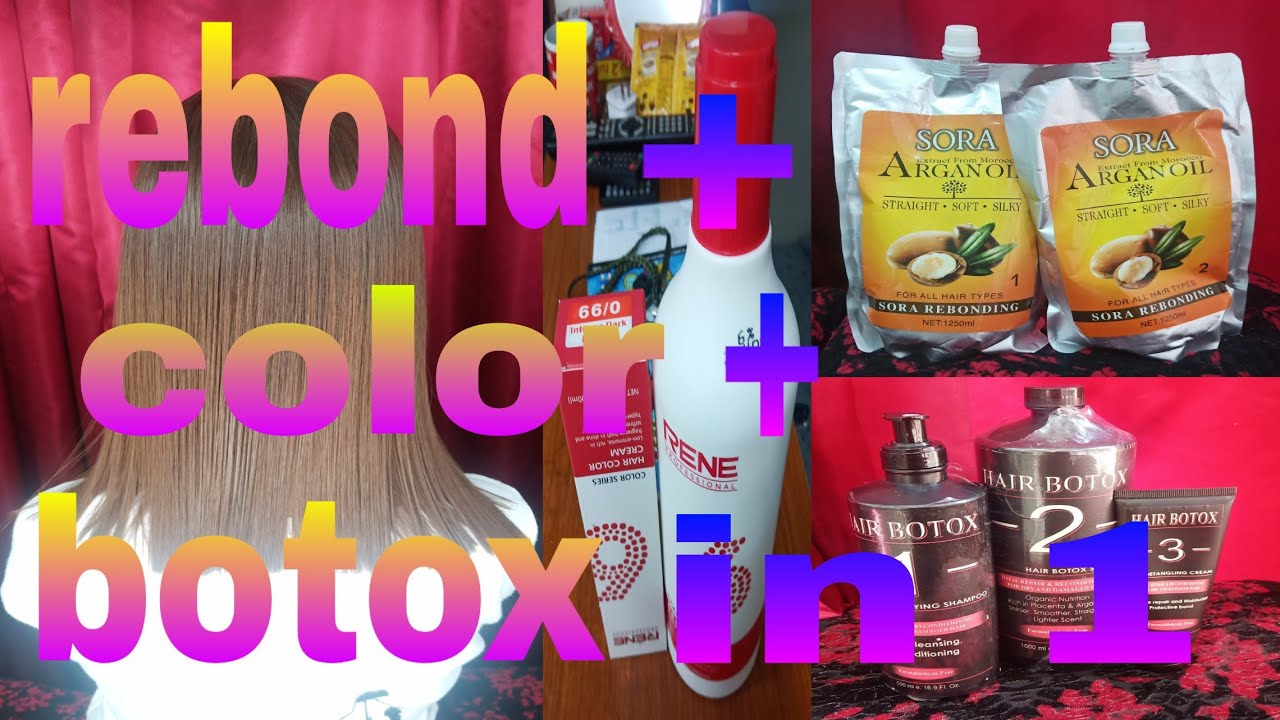 hair rebond + hair color + hair botox in 1 procedure pwede pala