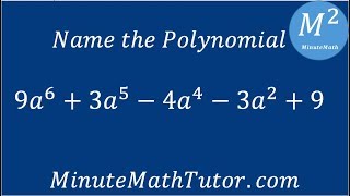 Name the polynomial  9a^6+3a^5-4a^4-3a^2+9