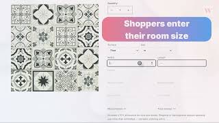 Wizart Material Qty Calculator — Give Shoppers the Exact Quantity to Order screenshot 3