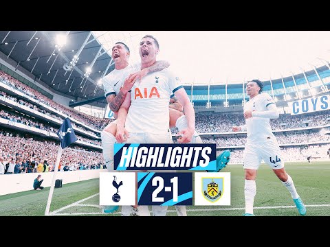 TOTTENHAM HOTSPUR 2-1 BURNLEY // PREMIER LEAGUE HIGHLIGHTS // VAN DE VEN SCORES THE WINNER