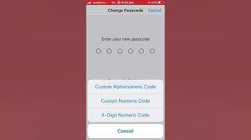 how to set up custom alphanumeric code for iphone