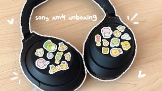 sony WH1000XM4 headphone unboxing/review + decorating