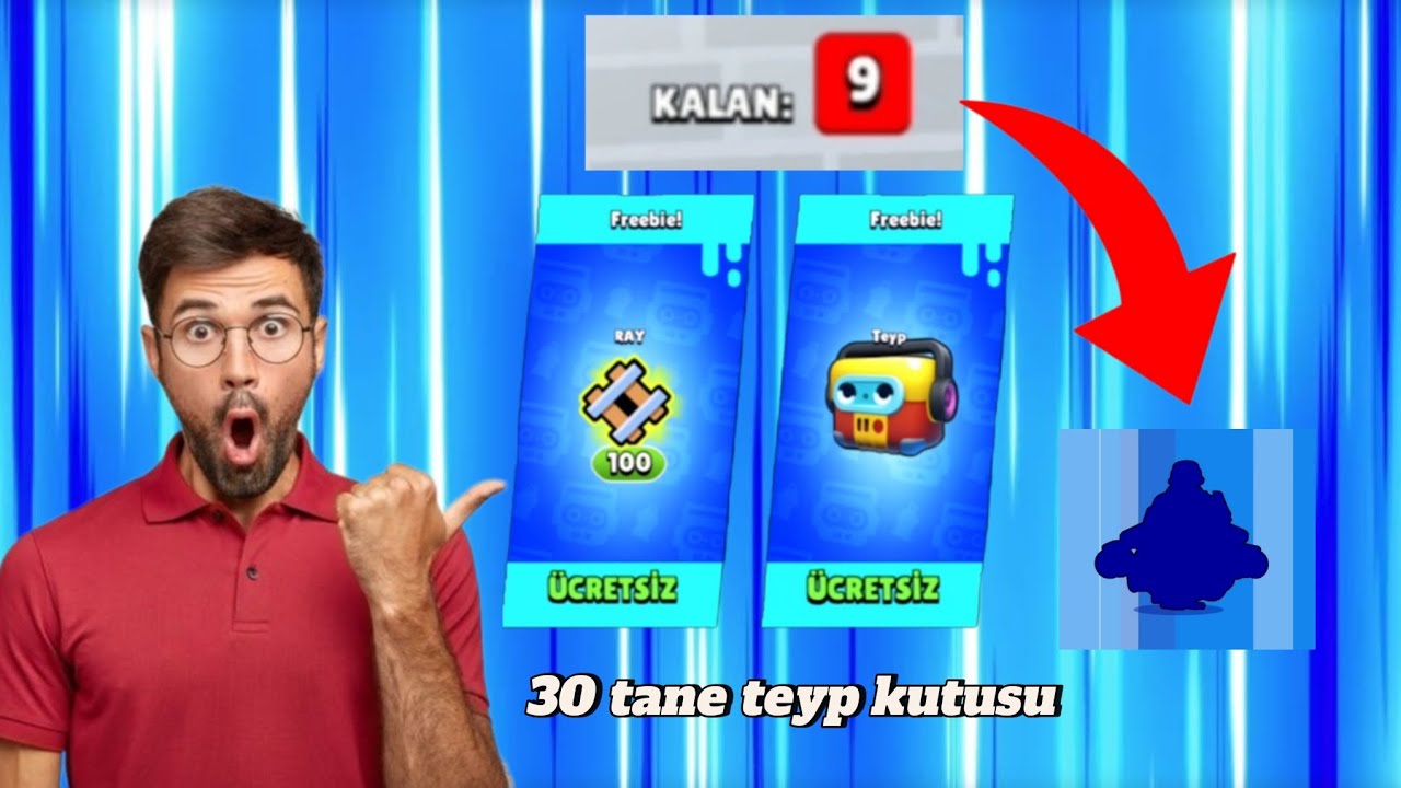 30 tane teyp kutusu açtım!(9 yazdı😱) | Brawl stars 