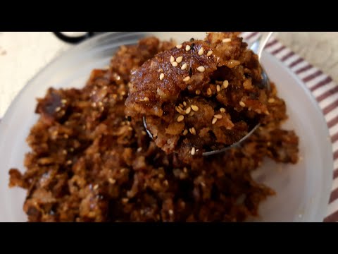 معصوبة بالتمر طبق سريع وصحي للبرد ع الماشي