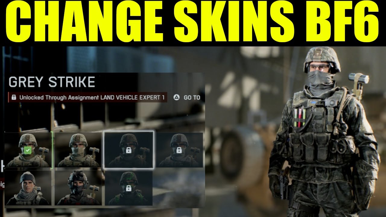how to change skins battlefield 6 (unlock new operator skins) - YouTube