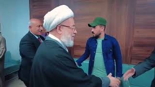 ممثل السيستاني للمرضى في مستشفى لعلاج امراض السرطان: احنه بخدمتكم وكلكم تتدللون