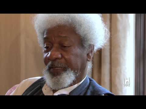 WOLE SOYINKA talks with drama students