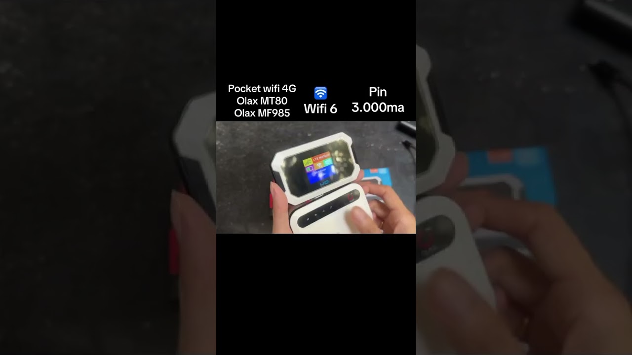 So sánh kích thước ngoại quan của phát wifi 4G Olax MF985 và Olax MT80 