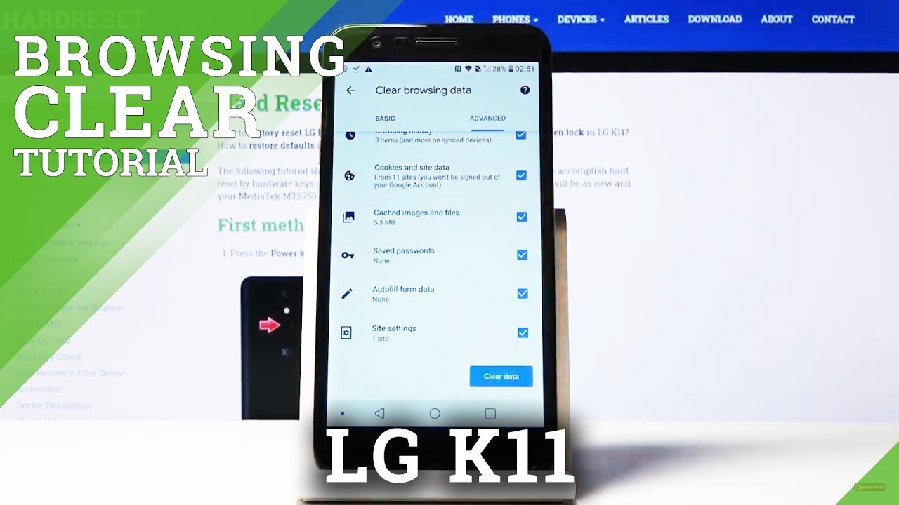 how-to-clear-browser-data-in-lg-k11-erase-browser-history-youtube