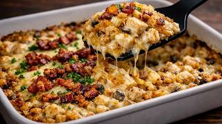 Better Than Pasta? Creamy Chicken Alfredo CABBAGE Bake | Low Carb, High Protein screenshot 4