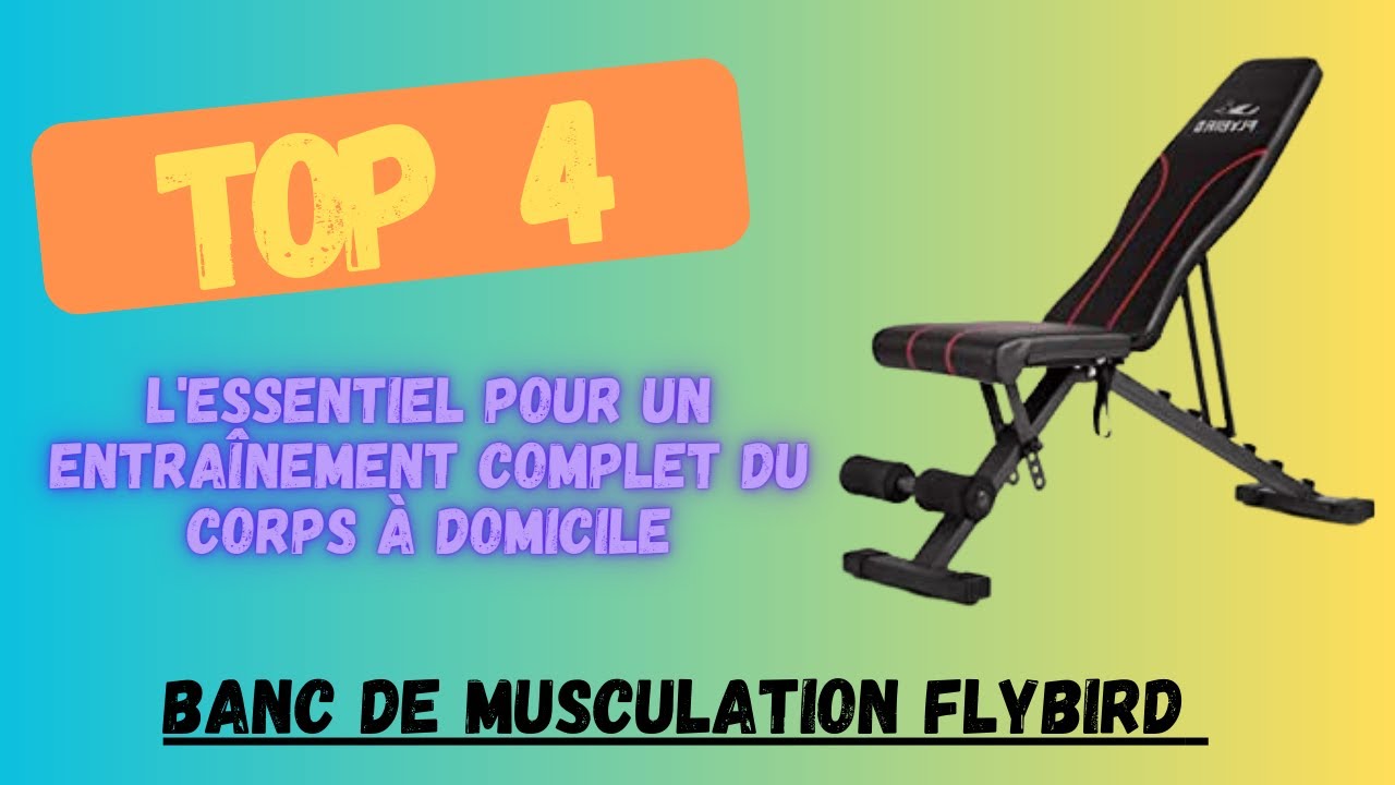 FLYBIRD Entraîneur Abdo Pliant Rouge - Machine Abdos Réglable 4 Angles + 5 Hauteurs - Gym Domicile Débutant à Confirmé