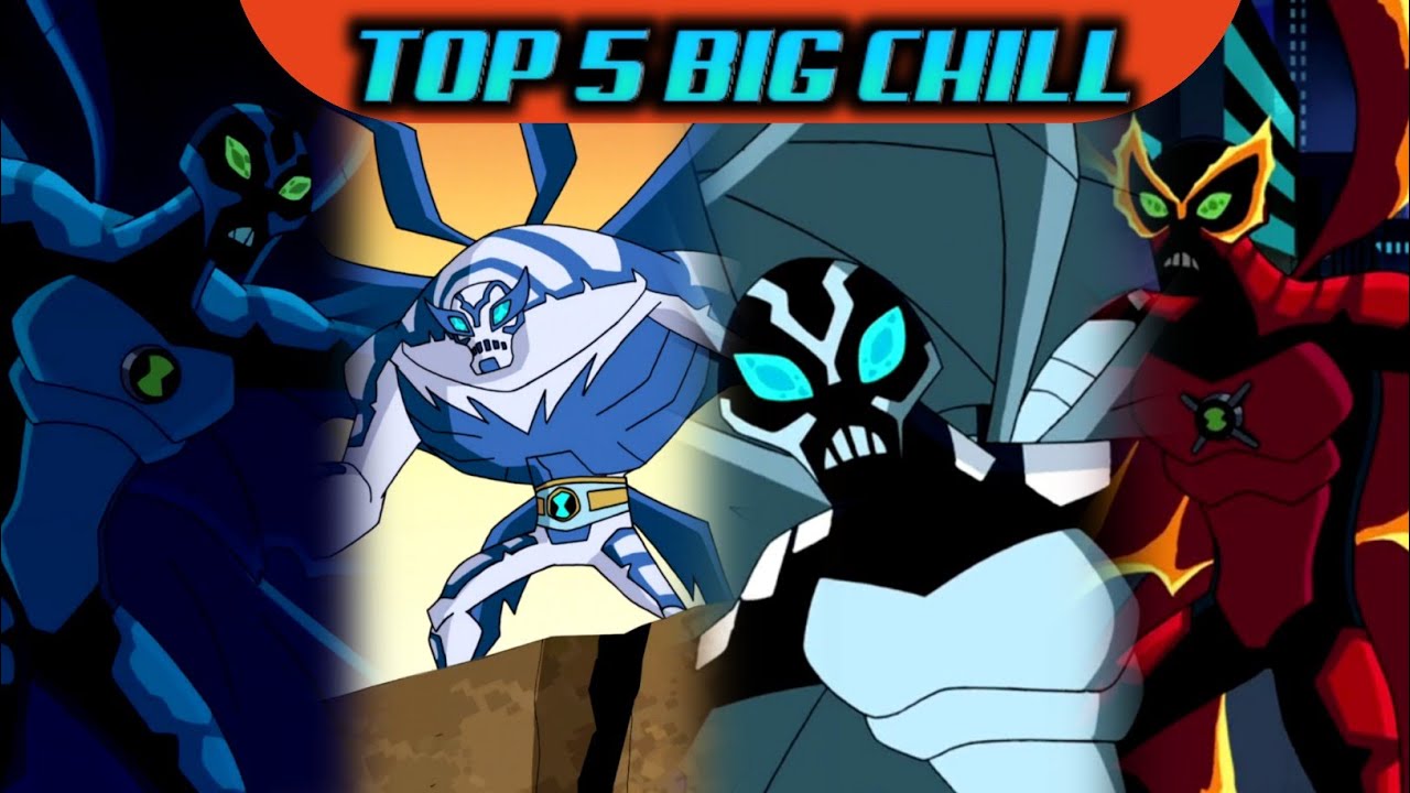 Top 5 Forms Of Big Chill, All Forms Of Bigchill, Bigchill In Ben 10