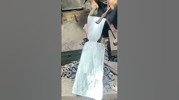 the process of cutting the plate for machete #shorts