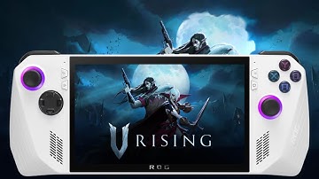 V Rising 1.0 With AMD Fluid Motion Frames (AFMF) On The Rog Ally Ryzen Z1 Extreme