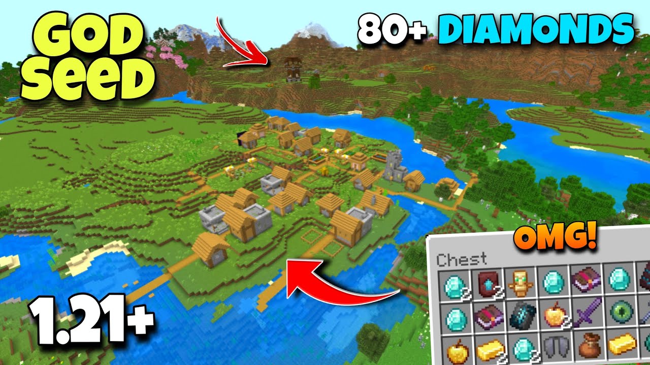 🔥[GOD SEED] For Minecraft 1.21 Bedrock And Pocket Edition | Seed Minecraft 1.21 | Minecraft Seeds