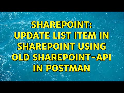 Sharepoint: Update List Item in Sharepoint using old Sharepoint-API in Postman