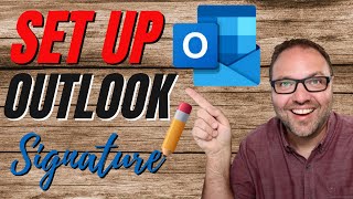 how to add signature in outlook online with links & logos