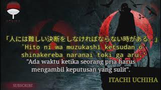 Story wa 30 detik kata kata anime_Naruto (ITACHI UCHIHA)