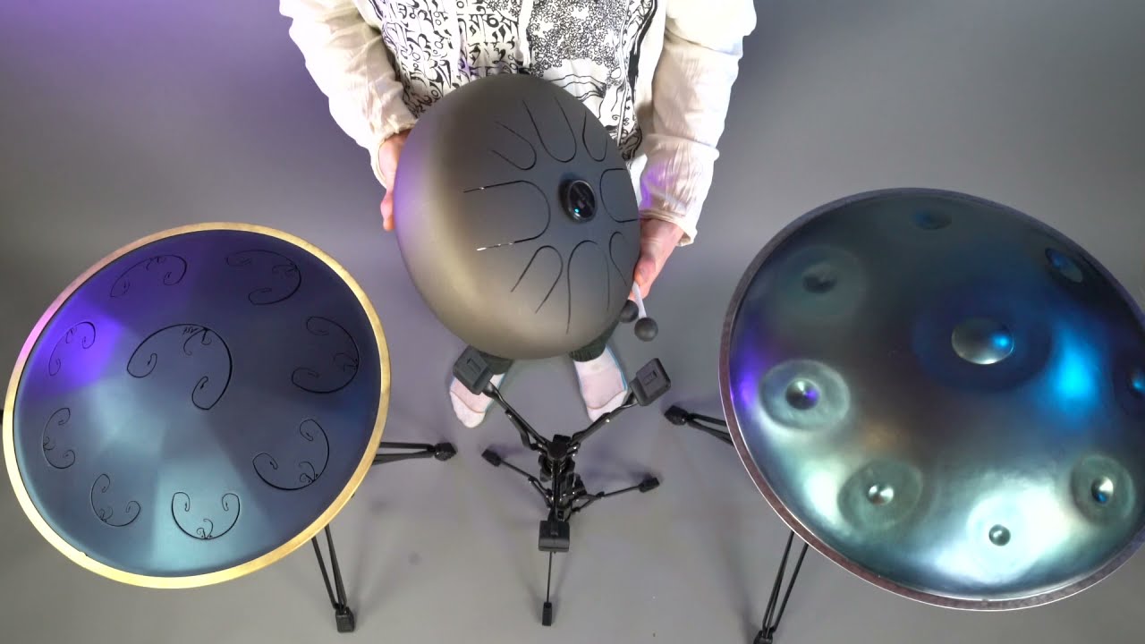 Handpan/Pan Drum Comparison Meinl Sonic Energy Steel Tongue Drum vs