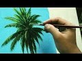 Learn How To Paint Coconut Tree - Instructional Acrylic Painting Lesson by JMLisondra