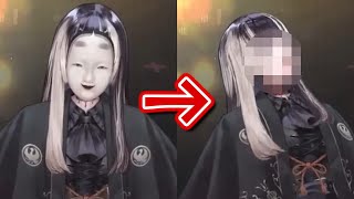 Raden finally reveals her bare face Hololive