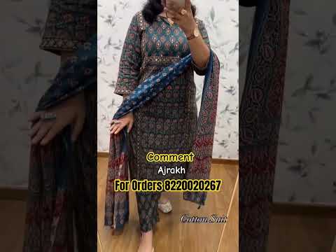 #ajrakh #premiumquality #clothing #salwars #cottonsuits #officewear #kurtasets #dress #fashion #grwm