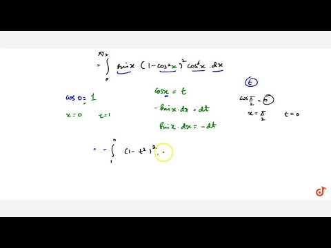Video `int_0^(pi/2) sin^5x cos^6x dx=` - youtube