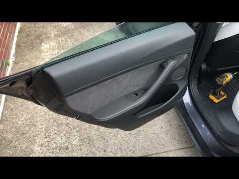 Model 3 rear door panel removal / reinstallation