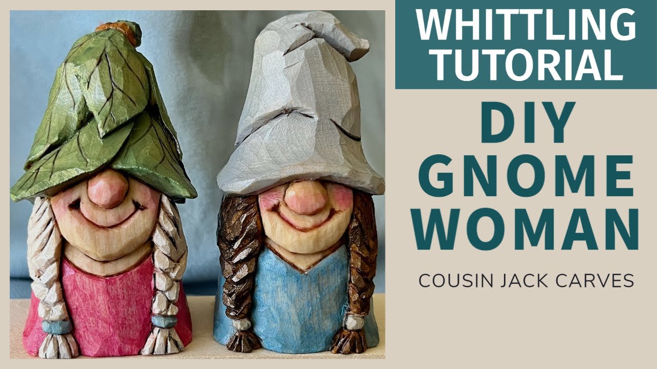 Carving a Gnome Woman From Wood: Step-by-Step Tutorial