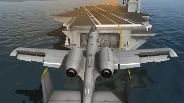 DCS: A-10C Carrier Landing