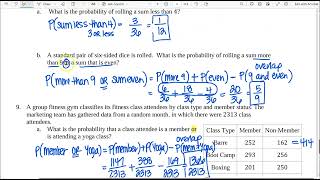 Notes 4 4C Additional Practice with OR and AND Probabilities
